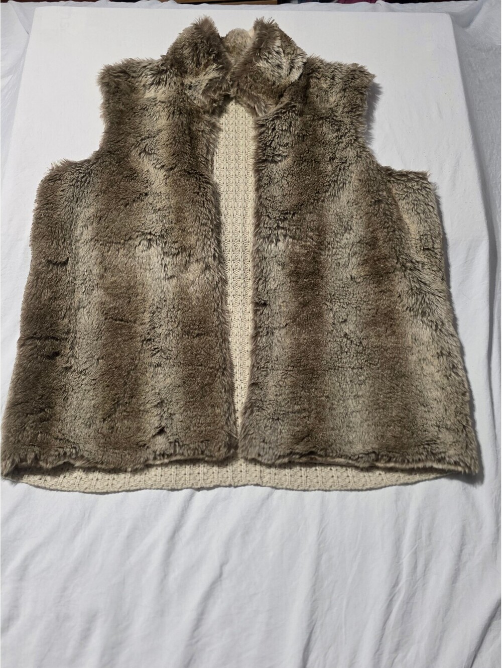 Faux Fur Sweater Vest